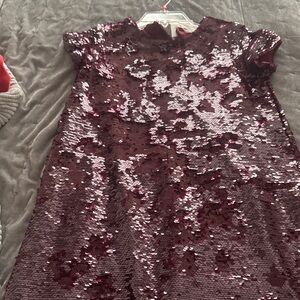 Zara Burgundy Sequin dress